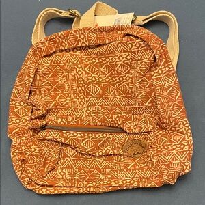 Billabong Mini Mama Terracotta Geometric Backpack